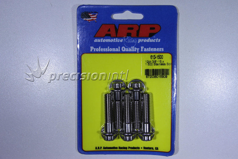 ARP 613-1500 3/8-16 X 1.500 12PT SS PACK OF 5 BOLTS
