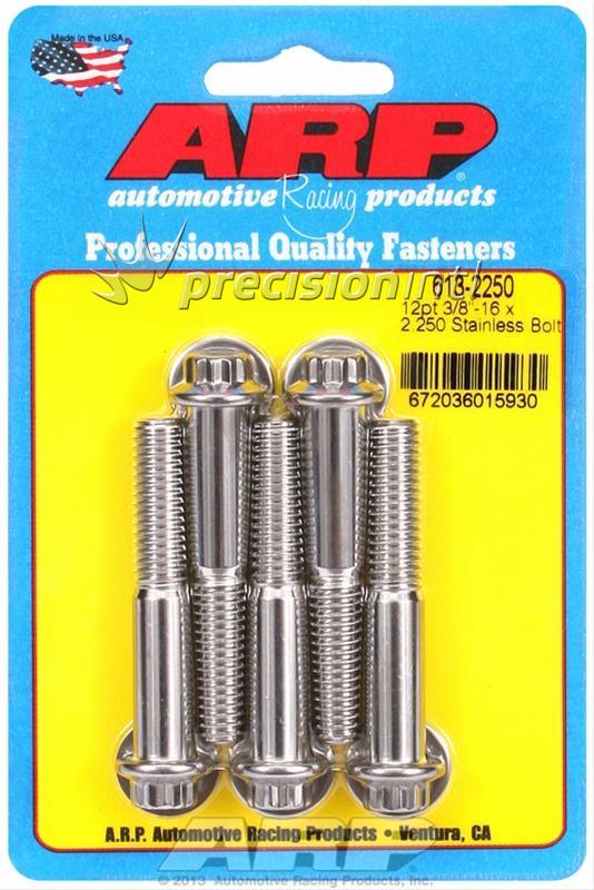 ARP 613-2250 3/8-16 X 2.250 12PT SS PACK OF 5 BOLTS