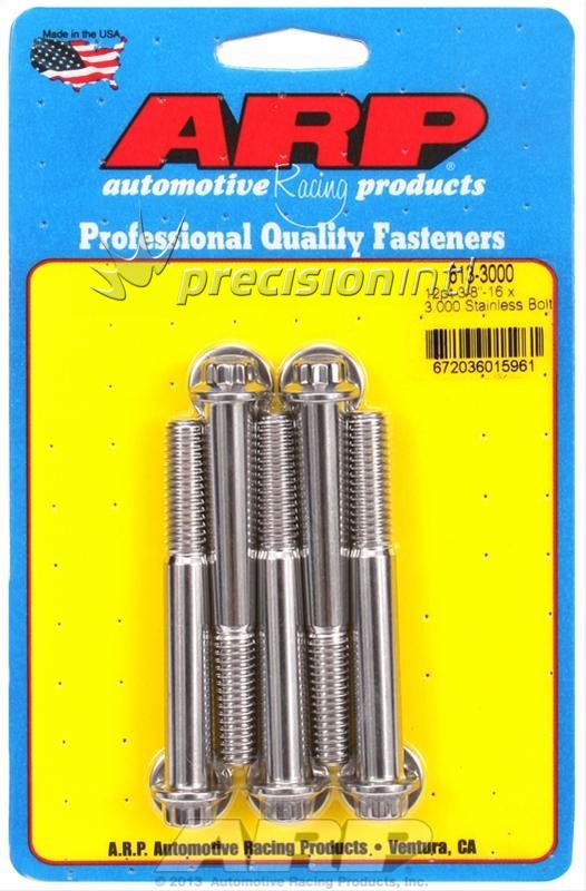 ARP 613-3000 3/8-16 X 3.000 12PT SS PACK OF 5 BOLTS