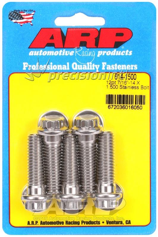 ARP 614-1500 7/16-14 X 1.500 12PT SS PACK OF 5 BOLTS