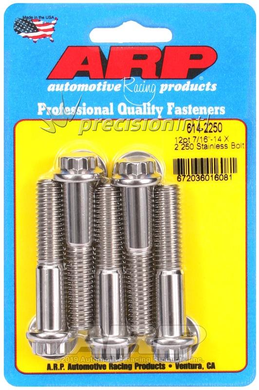 ARP 614-2250 7/16-14 X 2.250 12PT SS PACK OF 5 BOLTS