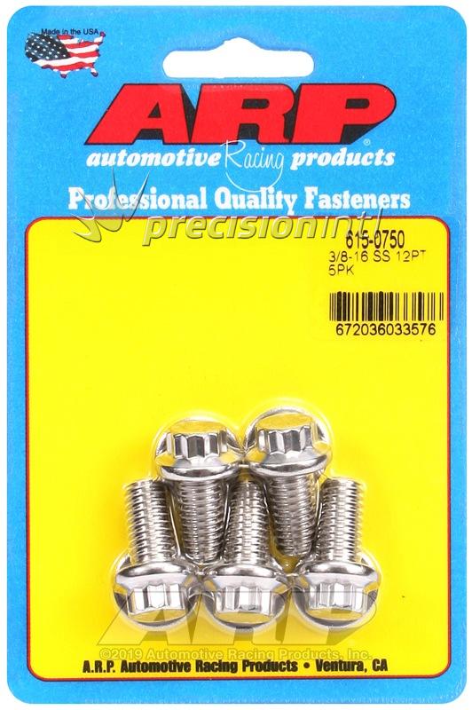 ARP 615-0750 3/8-16 X 0.750 12PT SS PACK OF 5 BOLTS