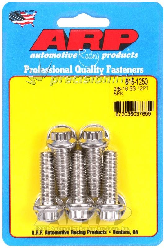 ARP 615-1250 3/8-16 X 1.250 12PT SS PACK OF 5 BOLTS