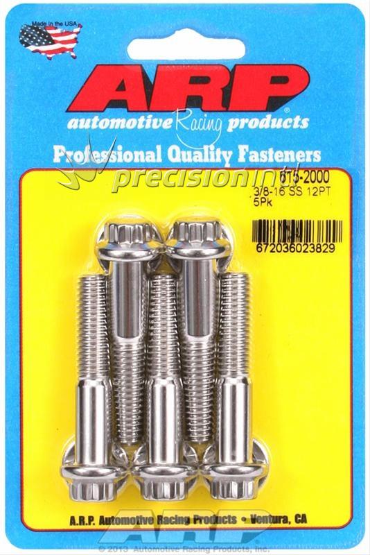 ARP 615-2000 3/8-16 X 2.000 12PT SS PACK OF 5 BOLTS