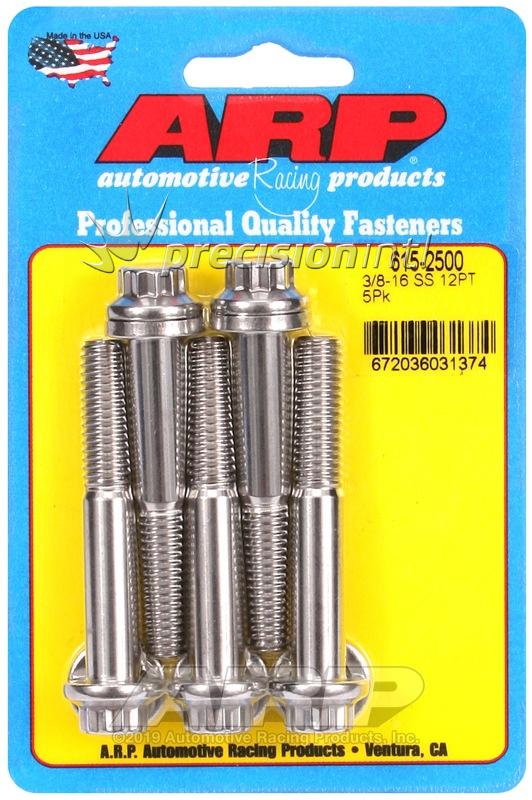 ARP 615-2500 3/8-16 X 2.500 12PT SS PACK OF 5 BOLTS