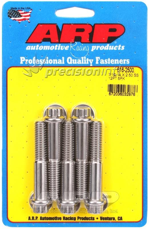 ARP 616-2500 7/16-14 X 2.500 12PT SS PACK OF 5 BOLTS