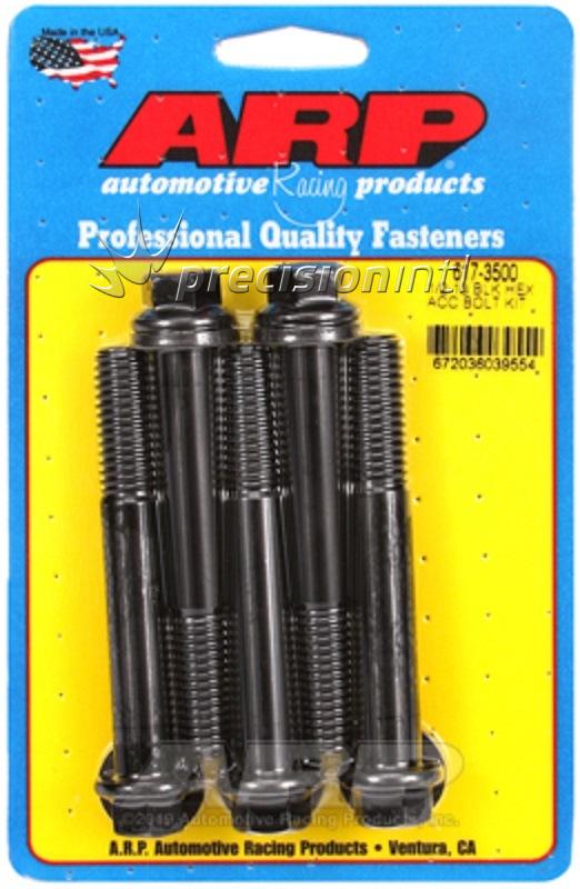 ARP 617-3500 1/2-13 X 3.500 HEX BLACK PACK OF 5 BOLTS