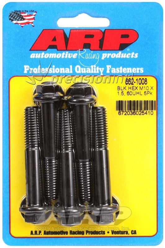 ARP 662-1008 M10 X 1.50 X 60 HEX BLACK PACK OF 5 BOLTS