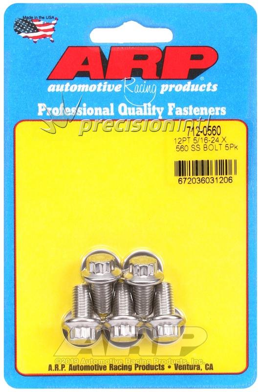 ARP 712-0560 5/16-24 X .560 12PT SS PACK OF 5 BOLTS