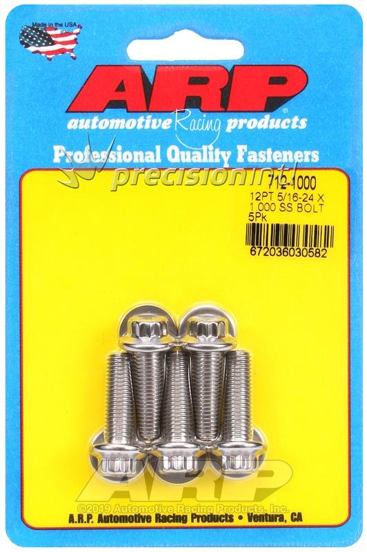 ARP 712-1000 5/16-24 X 1.000 12PT SS PACK OF 5 BOLTS