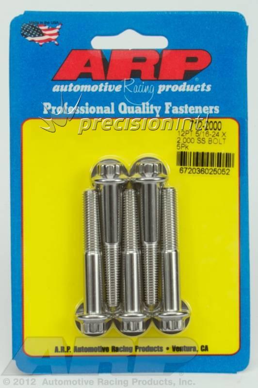 ARP 712-2000 5/16-24 X 2.000 12PT SS PACK OF 5 BOLTS