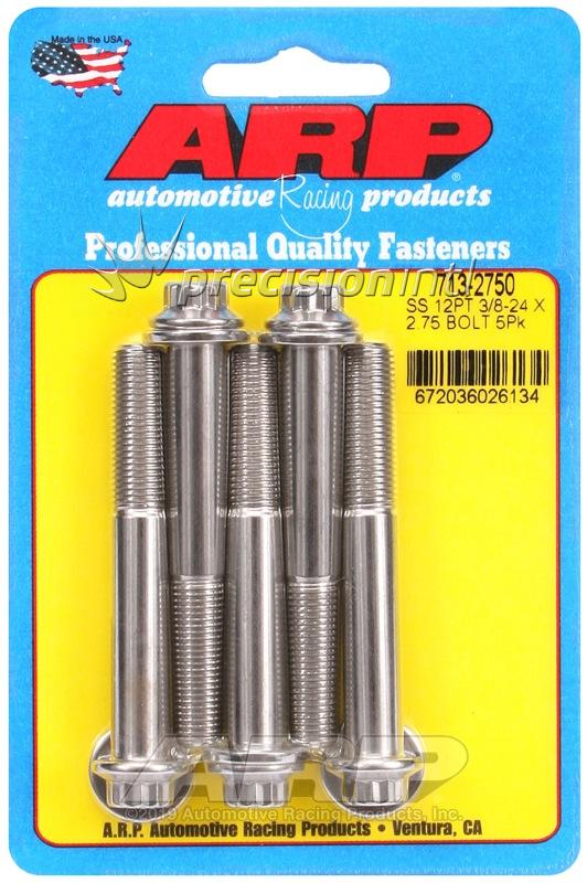 ARP 713-2750 3/8-24 X 2.750 12PT SS PACK OF 5 BOLTS
