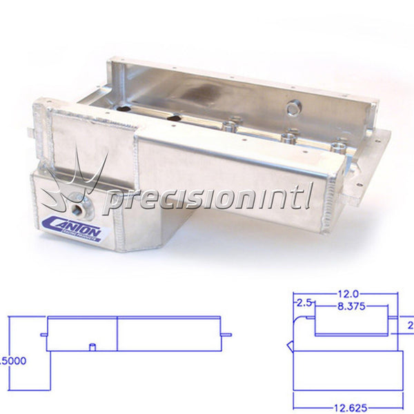 CANTON 15-284A GM LS NEXT REAR SUMP OIL PAN BAFFLED ROAD RACE STYLE