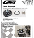 CANTON 22-570 CHEV OIL FILTER MOUNT BILLET NON BYPASS TYPE