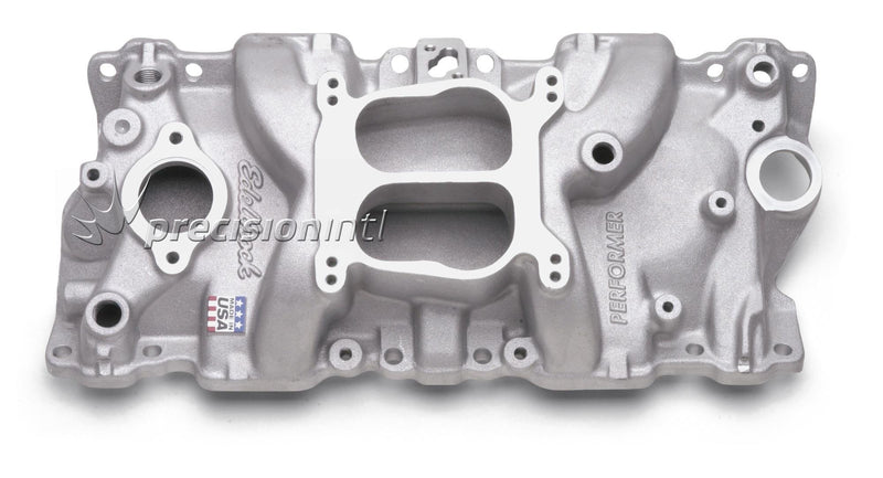 EDELBROCK 2104 PERFORMER INTAKE MANIFOLD SATIN FINISH SB CHEV 305 350 1987-95