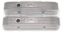 EDELBROCK 4144 CLASSIC SERIES VALVE COVERS SB CHEV 283-400 V8 POLISHED PAIR
