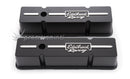EDELBROCK 41643 RACING SERIES VALVES COVERS BLACK TALL PROFILE PAIR CHEV 262-400