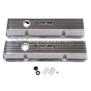 EDELBROCK 4263 ELITE II SERIES VALVE COVERS TALL PROFILE PAIR SBC 262-400 V8