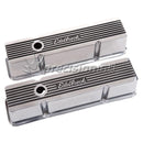 EDELBROCK 4263 ELITE II SERIES VALVE COVERS TALL PROFILE PAIR SBC 262-400 V8