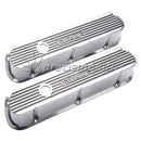 EDELBROCK 4264 ELITE SERIES TALL VALVE COVERS FINNED FORD 289-351W V8 EXCEPT BOSS