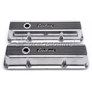 EDELBROCK 4277 ELITE II ALUMINIUM VALVE COVERS SUITS FORD FE 1958-1976 V8