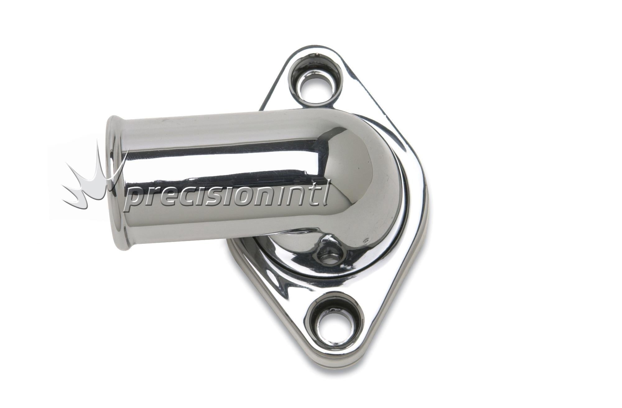EDELBROCK 4818 POLISHED 90° WATER NECK SB CHEV V6- V8, MOPAR V8
