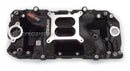 EDELBROCK 75613 RPM AIR-GAP 2-O BLACK INTAKE MANIFOLD BB CHEV 396-502 V8 BLACK