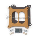 EDELBROCK 8725 CARBURETTOR SPACER 1/2¨ THICK DIVIDED CENTRE WOOD SMALL, BIG BLOCK V8