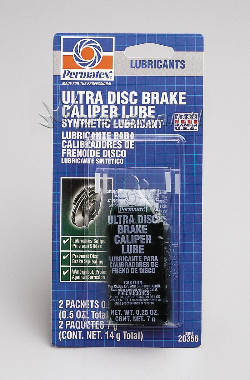 PERMATEX PX20356 ULTRA DISC BRAKE CALIPER LUBE CARDED 2X7G (14G)