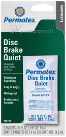 PERMATEX PX80729 DISC BRAKE QUIET 2 - 14 G. POUCHES CARDED