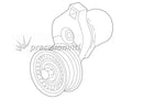 GM 12622452 DRIVE TENSIONER ASSEMBLY SUITS CHEV LSA V8