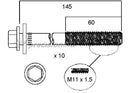PERMASEAL HBS204 HEAD BOLT KIT CHRYSLER JEEP EDZ ED1 2.4L MODELS M11x1.5x145