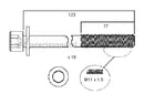 PERMASEAL HBS056H HEAD BOLT KIT FOR NISSAN VQ25/30/35/40 VARIOUS M11x1.25x123 2 REQ.