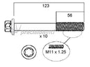 PERMASEAL HBS184 HEAD BOLT SET FOR NISSAN MR18/20DE/DD MRA8 RENAULT M4R M11x1.25x123