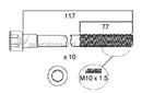 PERMASEAL HBS174 HEAD BOLTS FOR NISSAN CR14DE MICRA M10x1.5x117