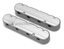 HOLLEY 241-175 2-PIECE VALVE COVERS GM LS CHEVROLET LOGO-NATURAL CAST FINISH