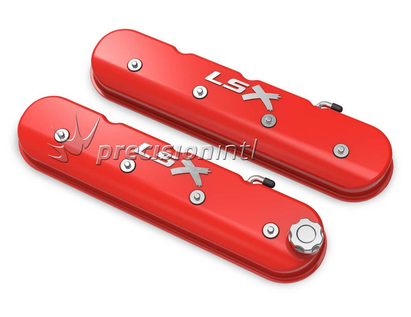 HOLLEY 241-409 TALL LS LSX VALVE COVERS RED