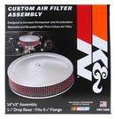 K&N 60-1280 CUSTOM REUSABLE 14¨X 3¨ROUND AIR FILTER 5.125¨FL 2.75¨H 1-1/4¨ DROP