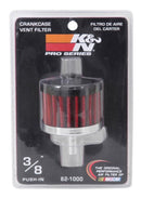 K&N 62-1000 REUSABLE VENT BREATHER AIR FILTER 3/8 VENT 2 D 1-1/2 H STEEL BASE