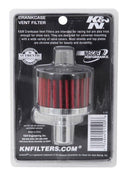 K&N 62-1020 REUSABLE VENT BREATHER AIR FILTER 5/8 VENT 2D 1-1/2 H STEEL BASE