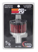 K&N 62-1020 REUSABLE VENT BREATHER AIR FILTER 5/8 VENT 2D 1-1/2 H STEEL BASE