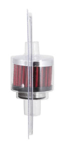 K&N 62-1370 VENT AIR FILTER / BREATHER CHROME TOP 1¨ ID FLANGE 2¨ OD 1.5¨ HEIGHT