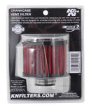 K&N 62-1410 REUSABLE VENT BREATHER FILTER 1"VENT 3"DIA 2-3/8"H RUBBER TOP