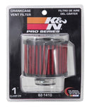 K&N 62-1410 REUSABLE VENT BREATHER FILTER 1"VENT 3"DIA 2-3/8"H RUBBER TOP