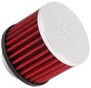 K&N 62-1440 REUSABLE VENT BREATHER FILTER 1.375¨FLANGE 3¨OD 2.5¨HIGH CHROME TOP