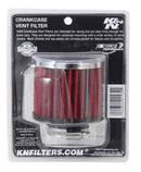 K&N 62-1440 REUSABLE VENT BREATHER FILTER 1.375¨FLANGE 3¨OD 2.5¨HIGH CHROME TOP
