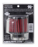 K&N 62-1450 REUSABLE VENT AIR FILTER RUBBER TOP 1.5" FLANGE 3" OD 2.5" HEIGHT
