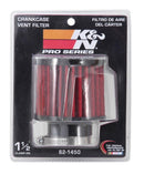 K&N 62-1450 REUSABLE VENT AIR FILTER RUBBER TOP 1.5" FLANGE 3" OD 2.5" HEIGHT