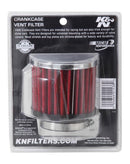 K&N 62-1480 REUSABLE VENT BREATHER AIR FILTER 1-3/4"VENT 3"D 2-1/2"H CHROME