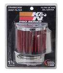 K&N 62-1480 REUSABLE VENT BREATHER AIR FILTER 1-3/4"VENT 3"D 2-1/2"H CHROME